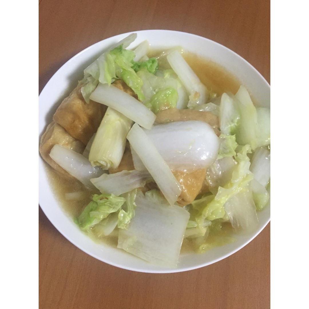 油面筋炒青菜