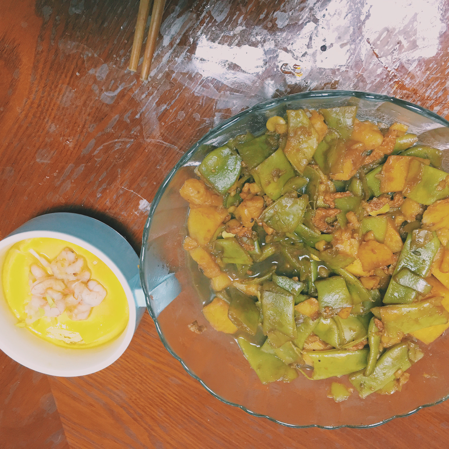 土豆炖豆角