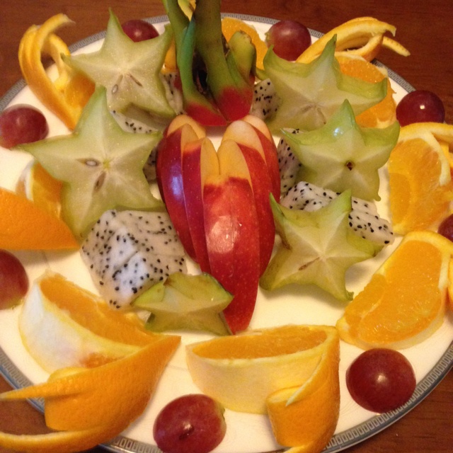 新鲜的水果拼盘