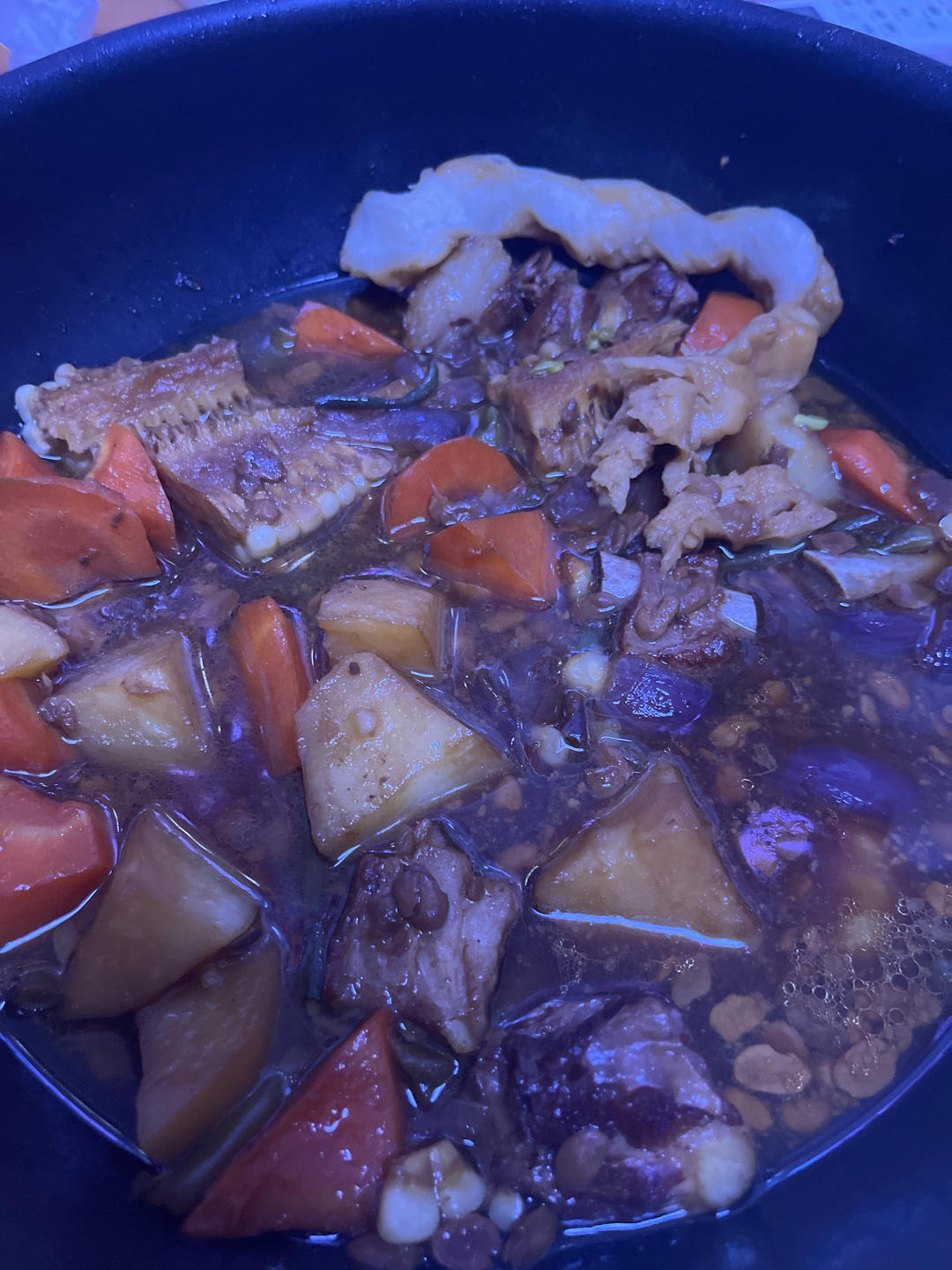 饭菜一锅出－土豆玉米排骨焖卷子【超详细】