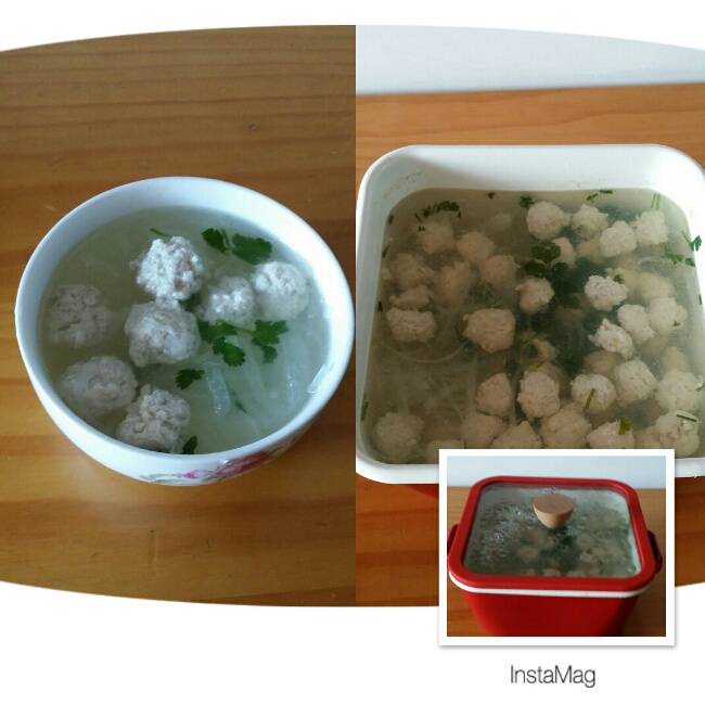 【10分钟系列】白萝卜豆腐圆子汤