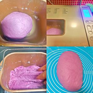 营养杂粮紫薯奶香馒头的做法 步骤3