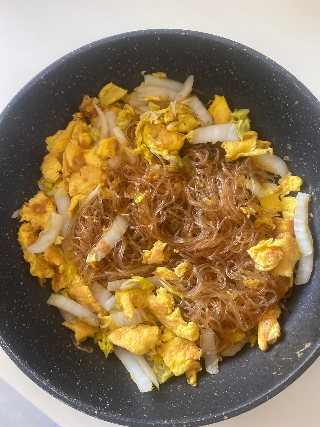 三丝鸡蛋炒粉😋超级懒人食谱，好吃不腻