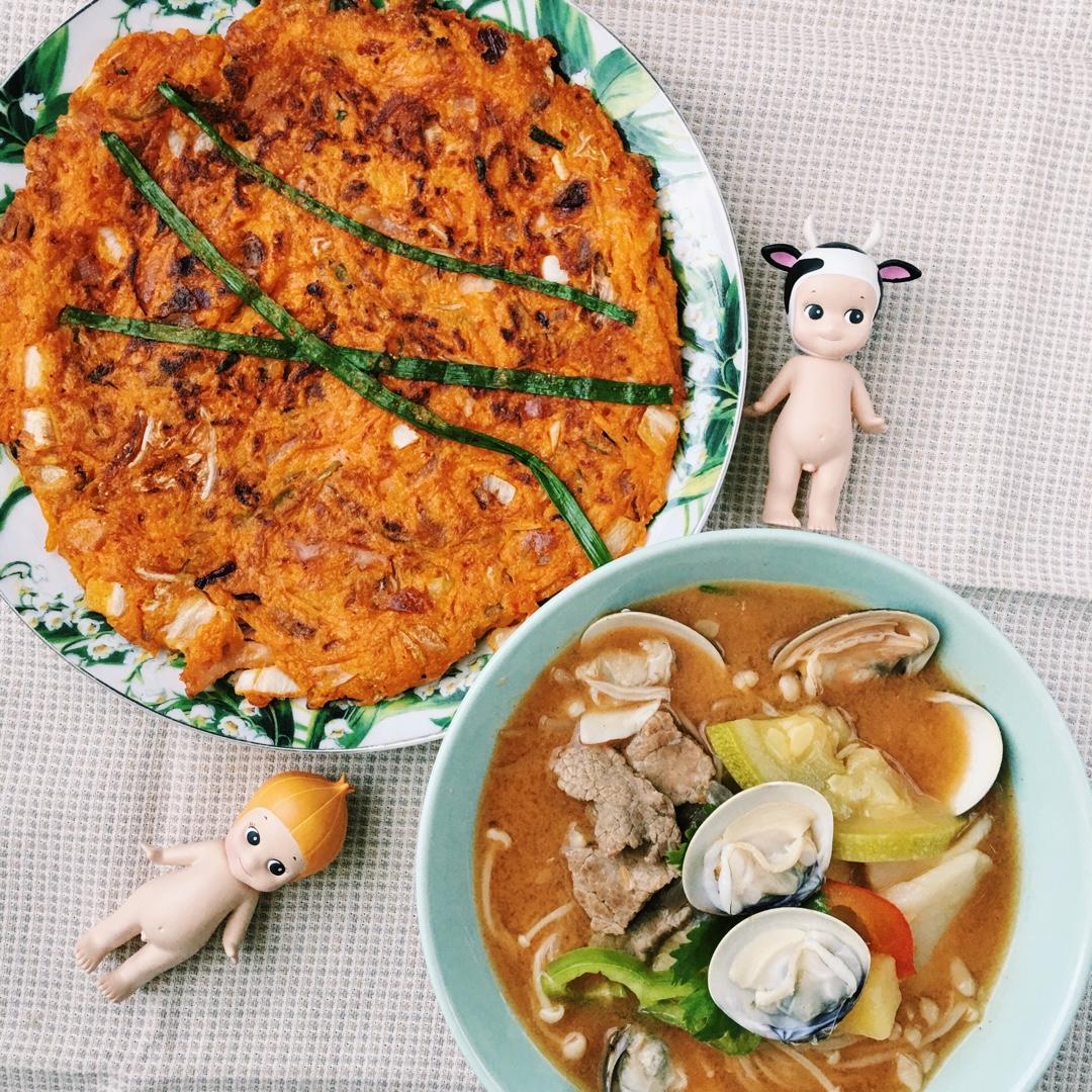 韩式泡菜饼「miu的食光记」