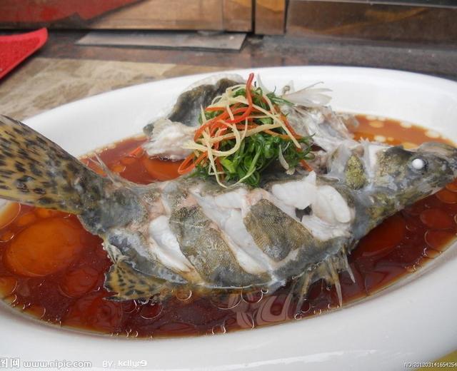 广式蒸桂鱼（菜品的饭店价格150元以上）的做法