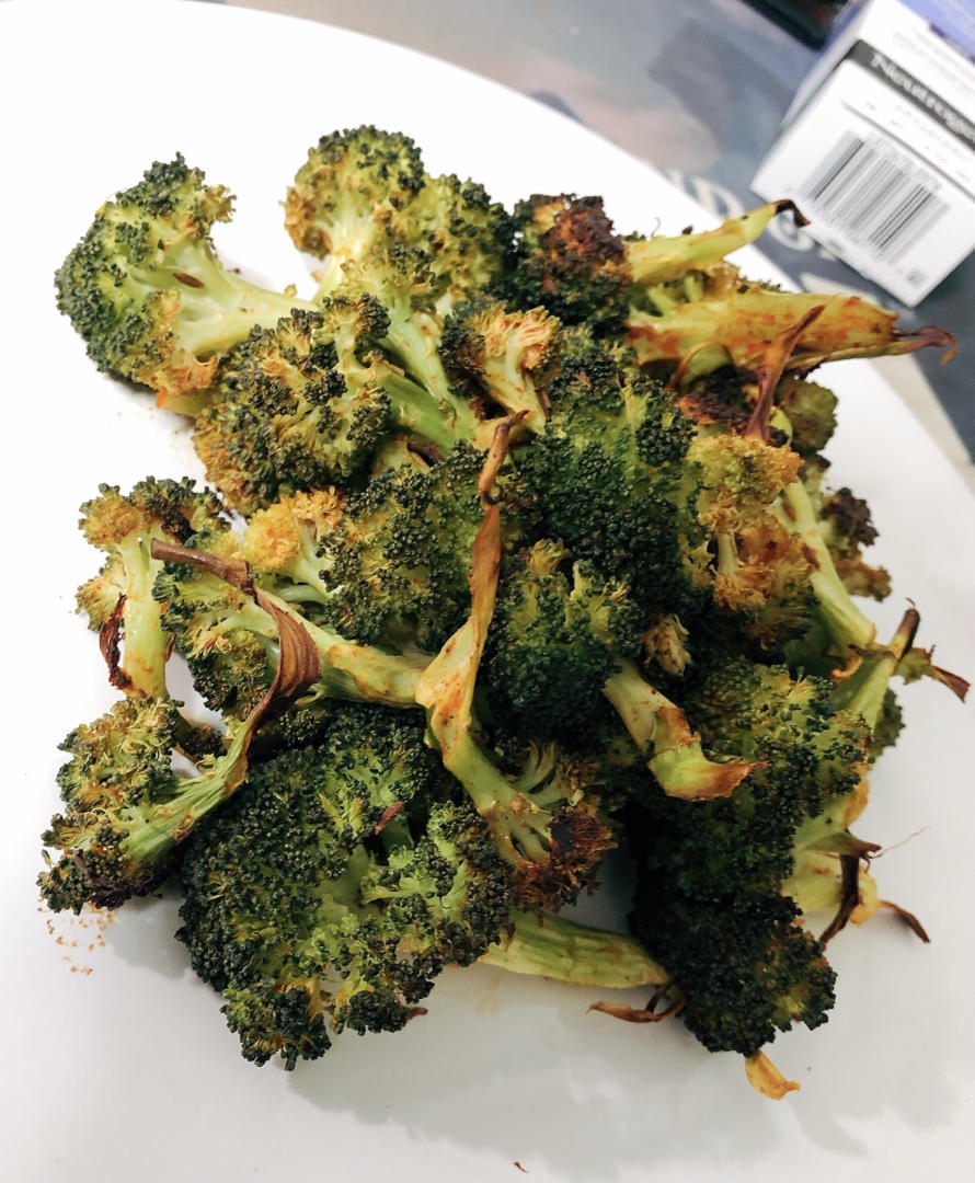 runa233做的烤西兰花06比烤菜花更好吃