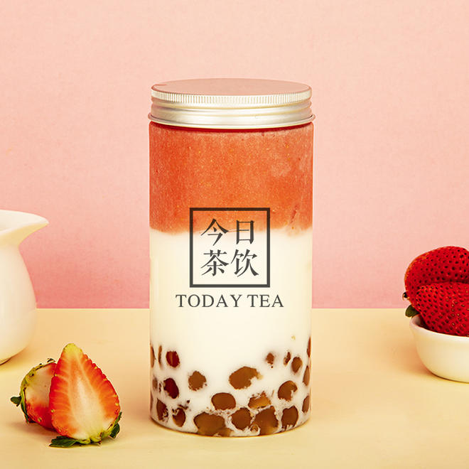 草莓珍珠鲜牛奶——今日茶饮免费奶茶培训 饮品配方做法制作教程的做法