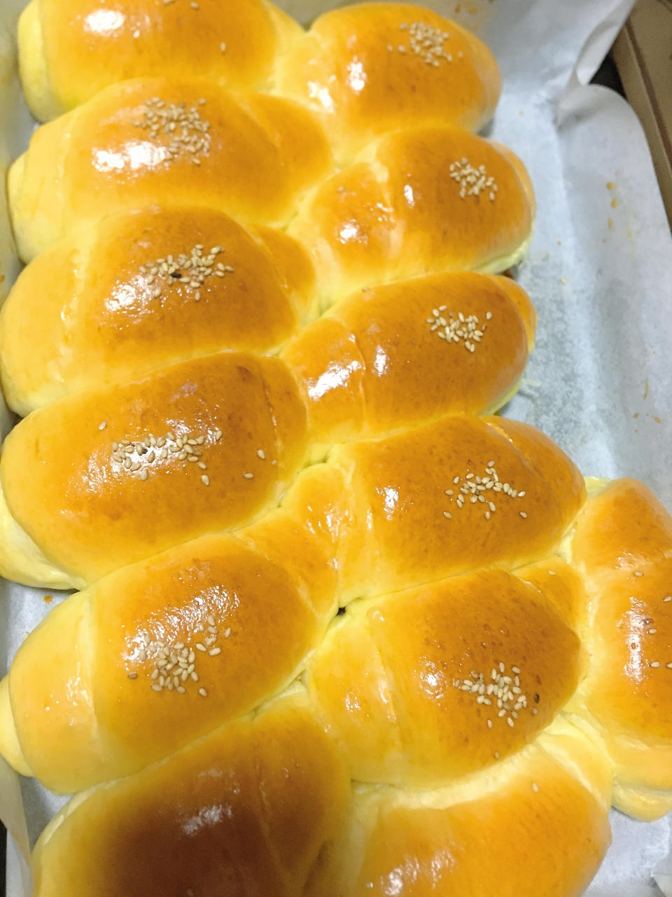 牛奶面包卷🥐（超软超拉丝）一次发酵