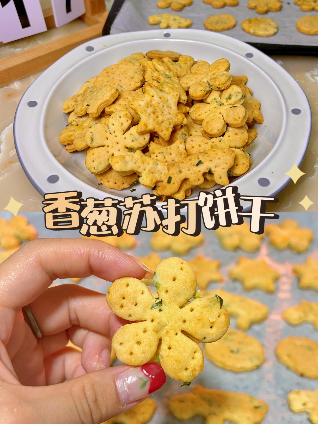 无糖香葱苏打咸饼干