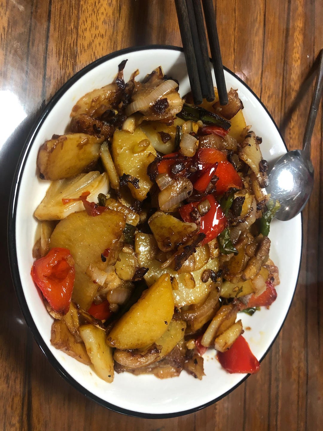 一分钟学会干锅土豆片