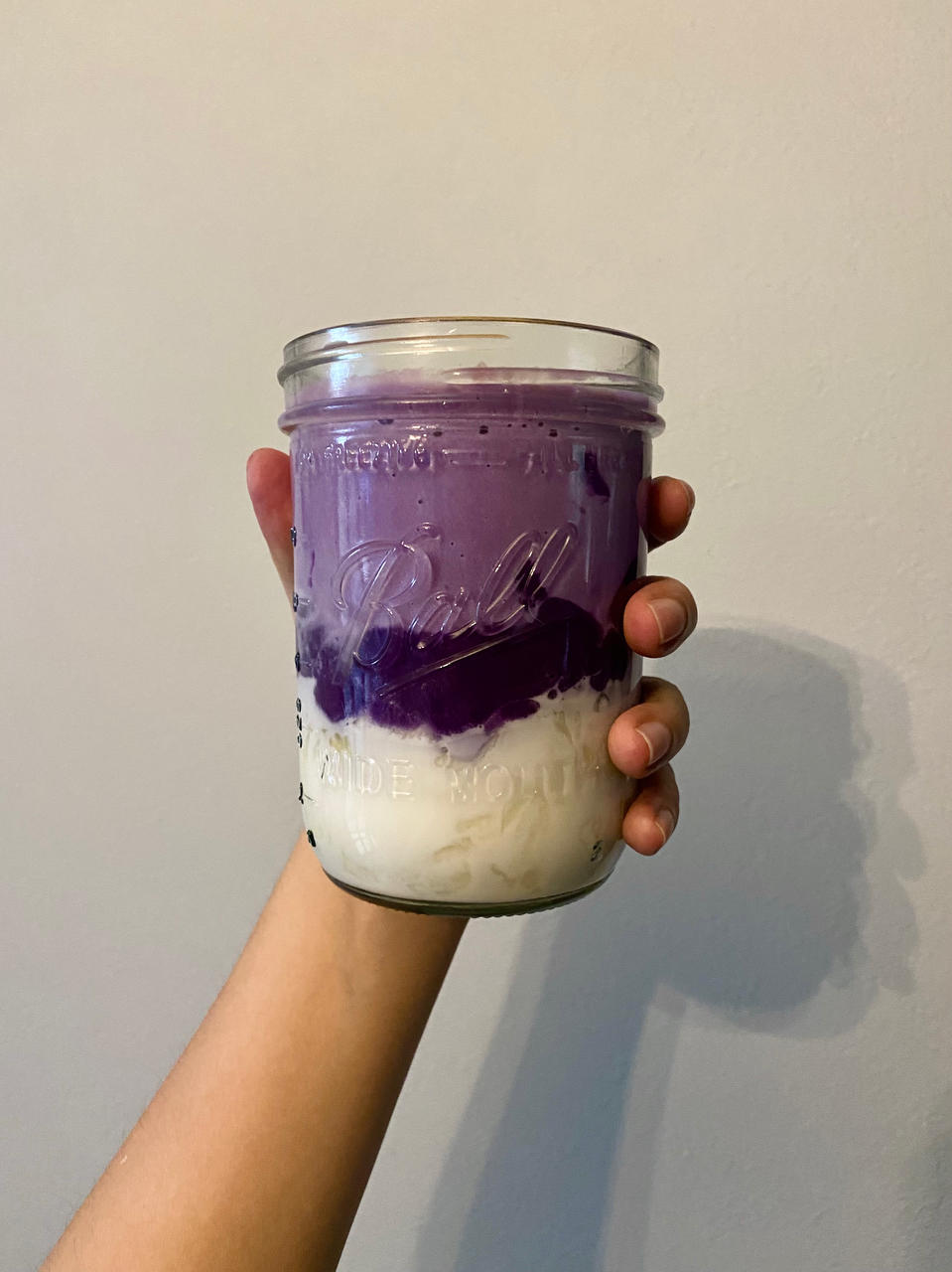 椰香银耳紫薯冰沙——不用冰块【健康小食】