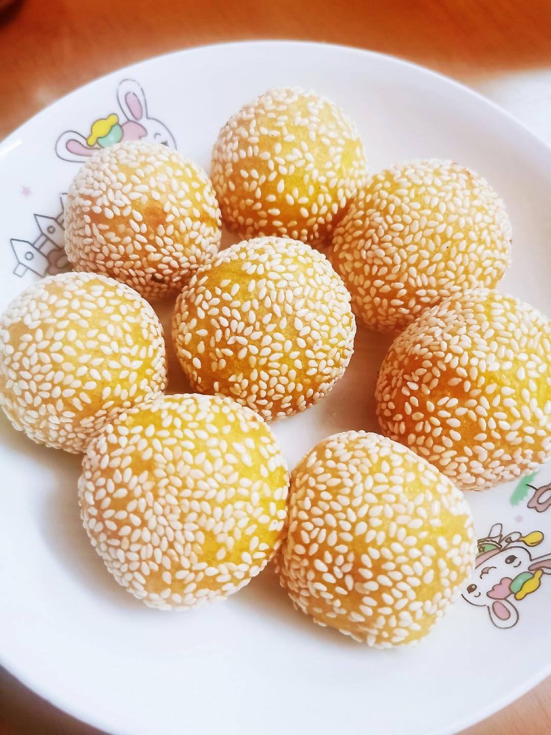 黄金球之一（南瓜芝麻球）
