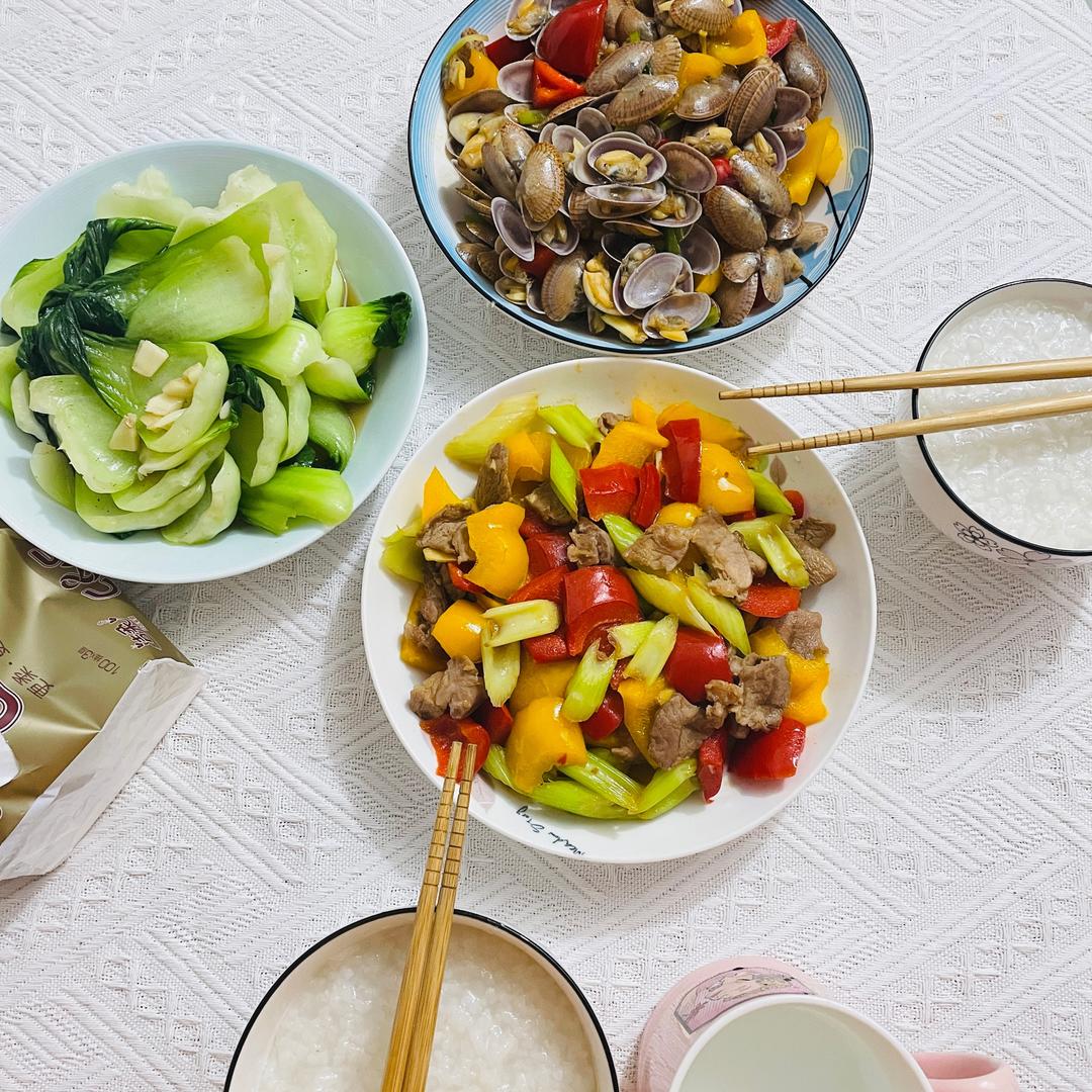 两个人两荤一素晚餐