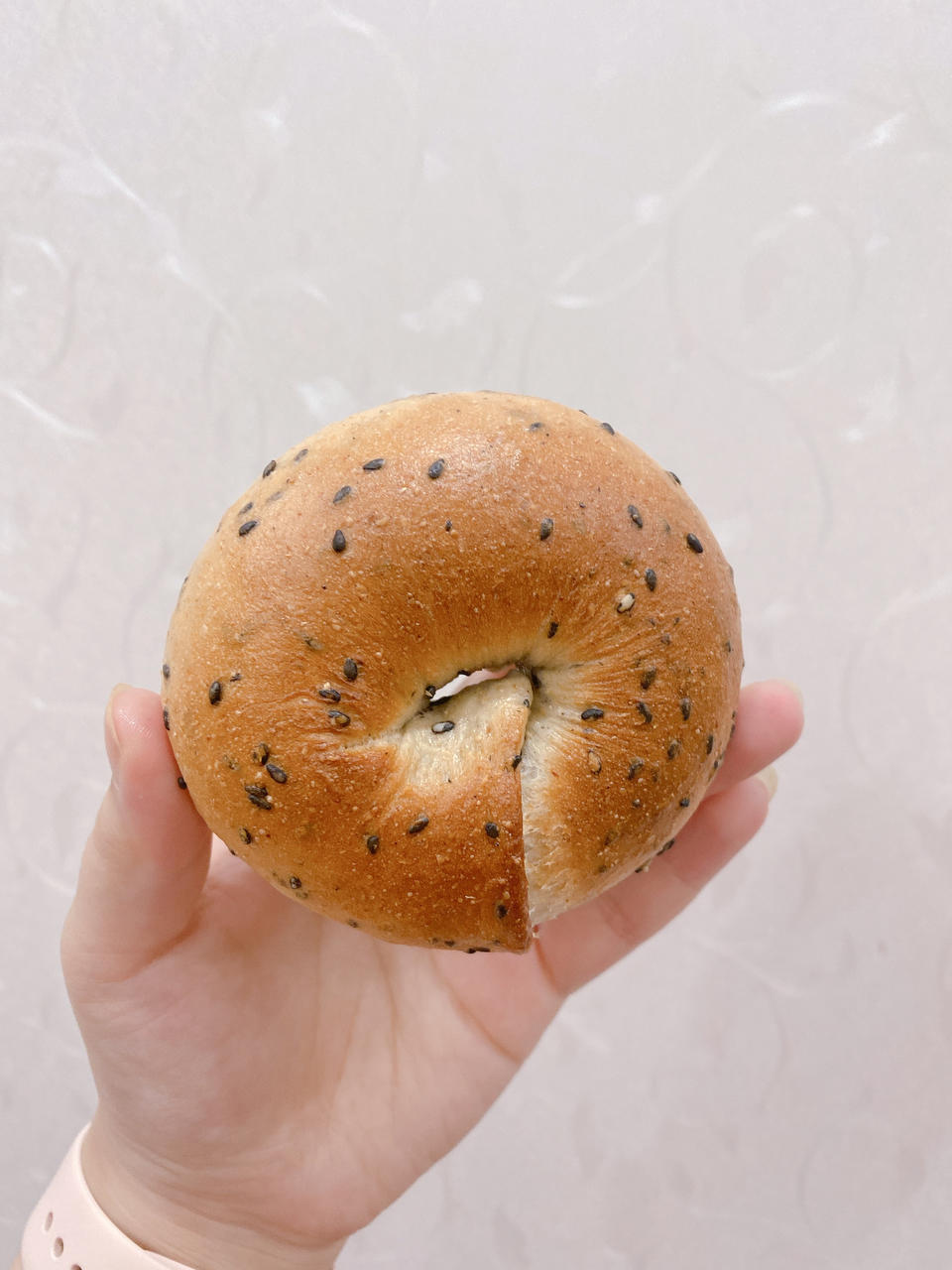 黑芝麻全麦贝果