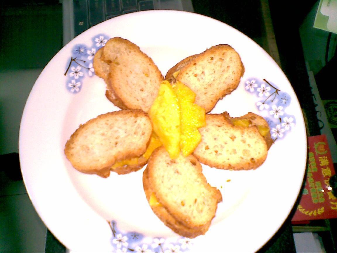 芝麻菠萝烤法式面包的做法
