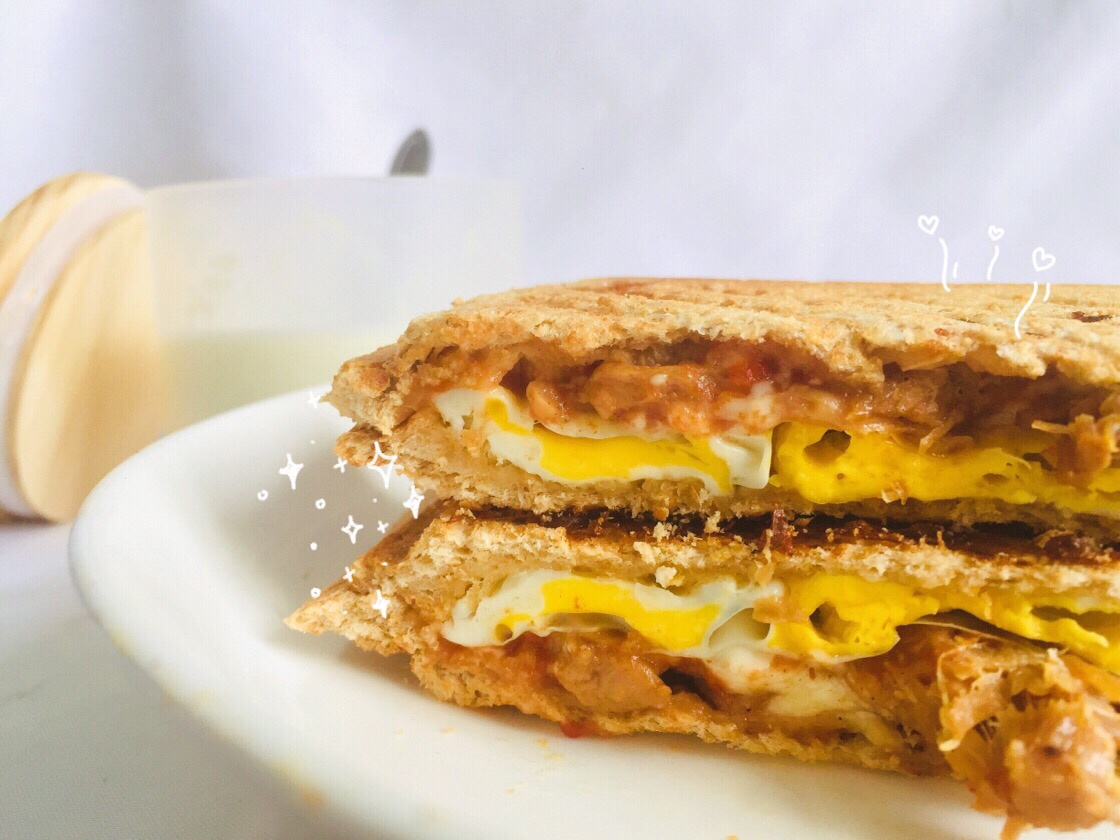 健康低脂牛腱肉全麦三明治【十分钟早餐三明治机版】的做法