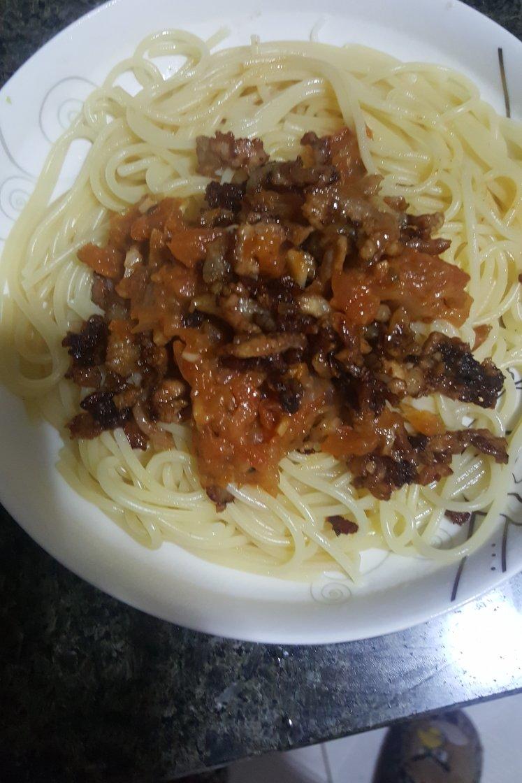 番茄肉酱意大利面