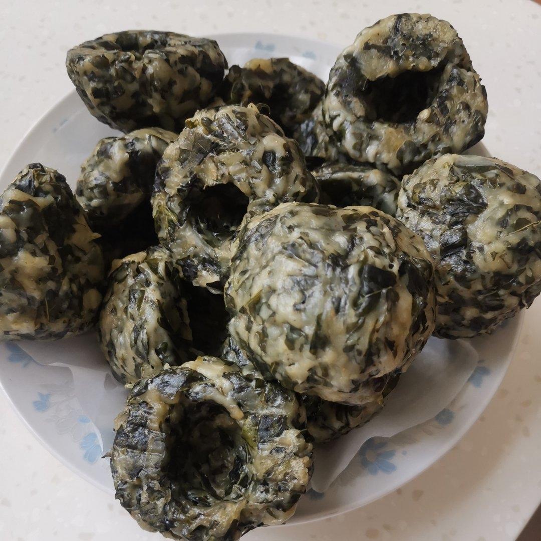 自制红薯叶窝窝头