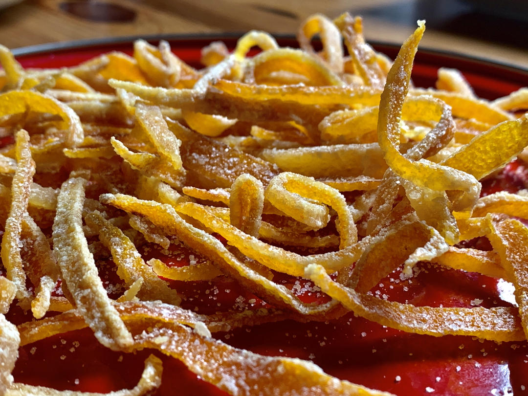 糖渍橙皮丝(二吃)