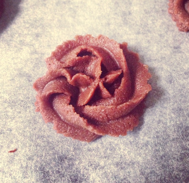 【松脆可可曲奇】清晰花纹