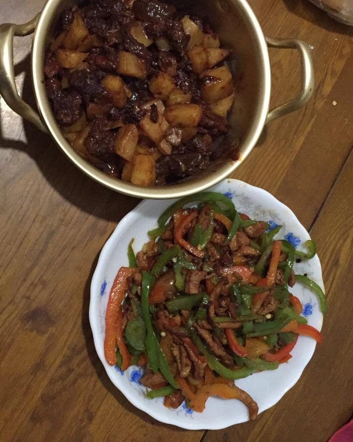 青椒炒肉丝