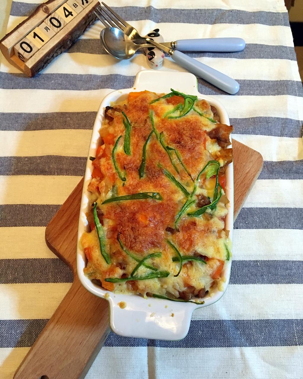 番茄鸡肉浓情焗饭【两人份】