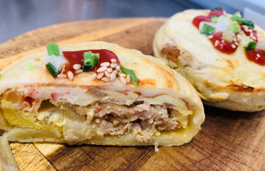 家常材料也能出摊之鸡蛋堡