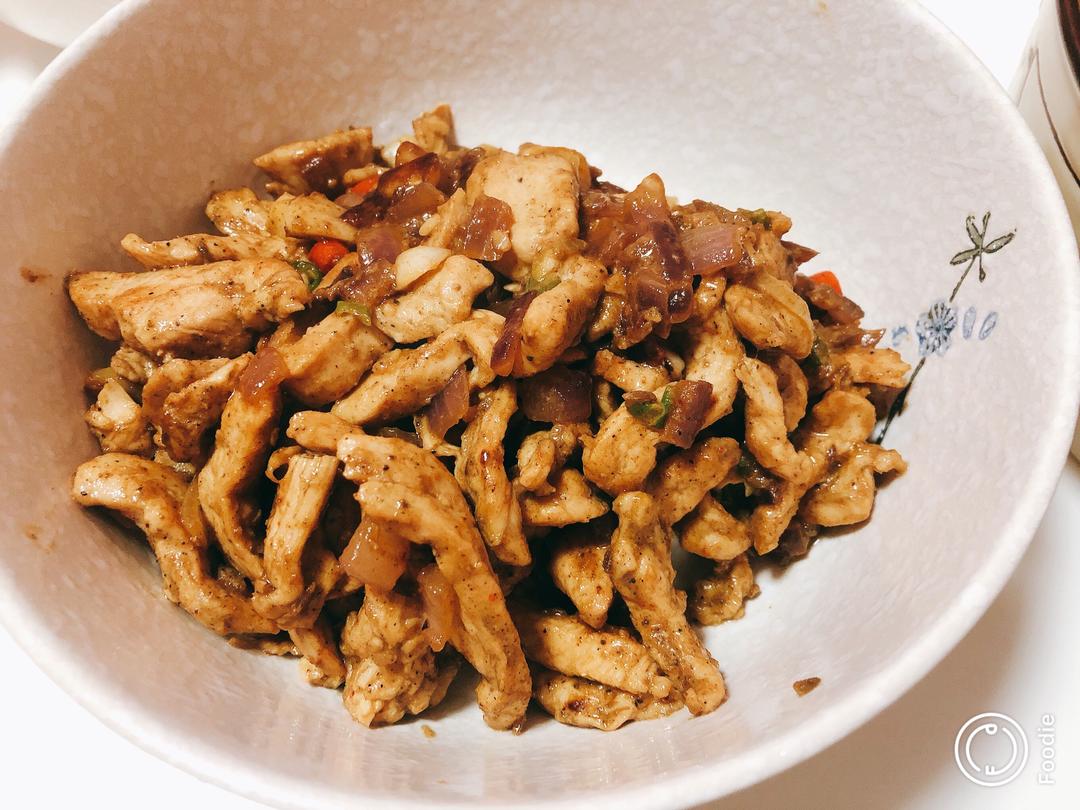 洋葱孜然鸡肉