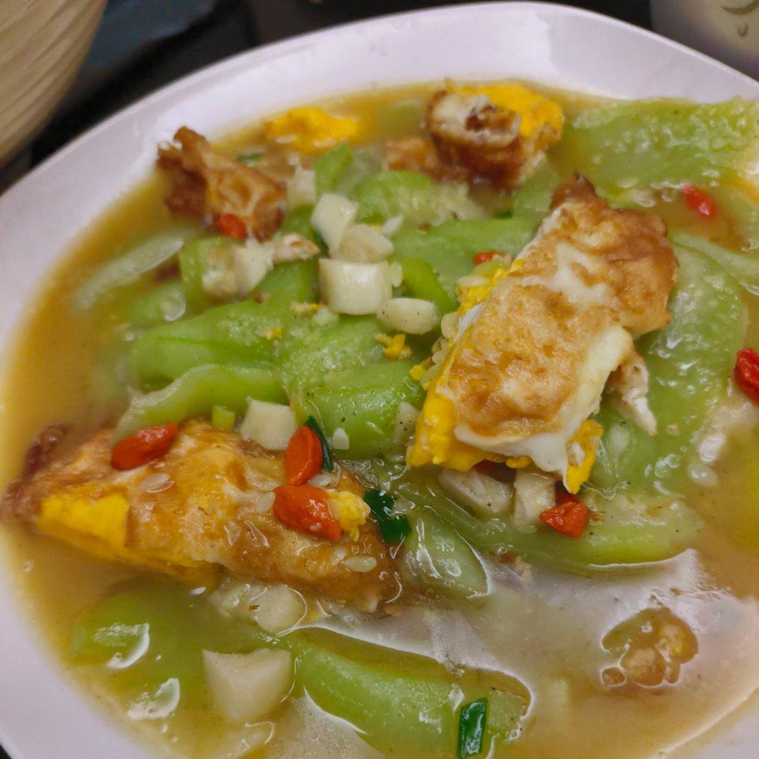 不变色丝瓜汤