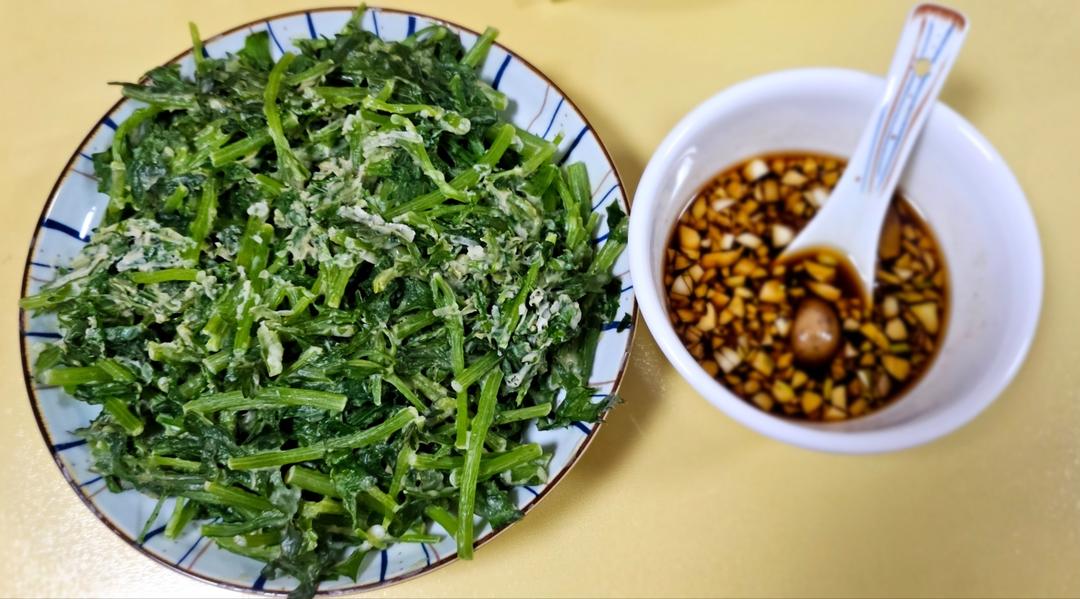 蒸茼蒿（蒸菜）