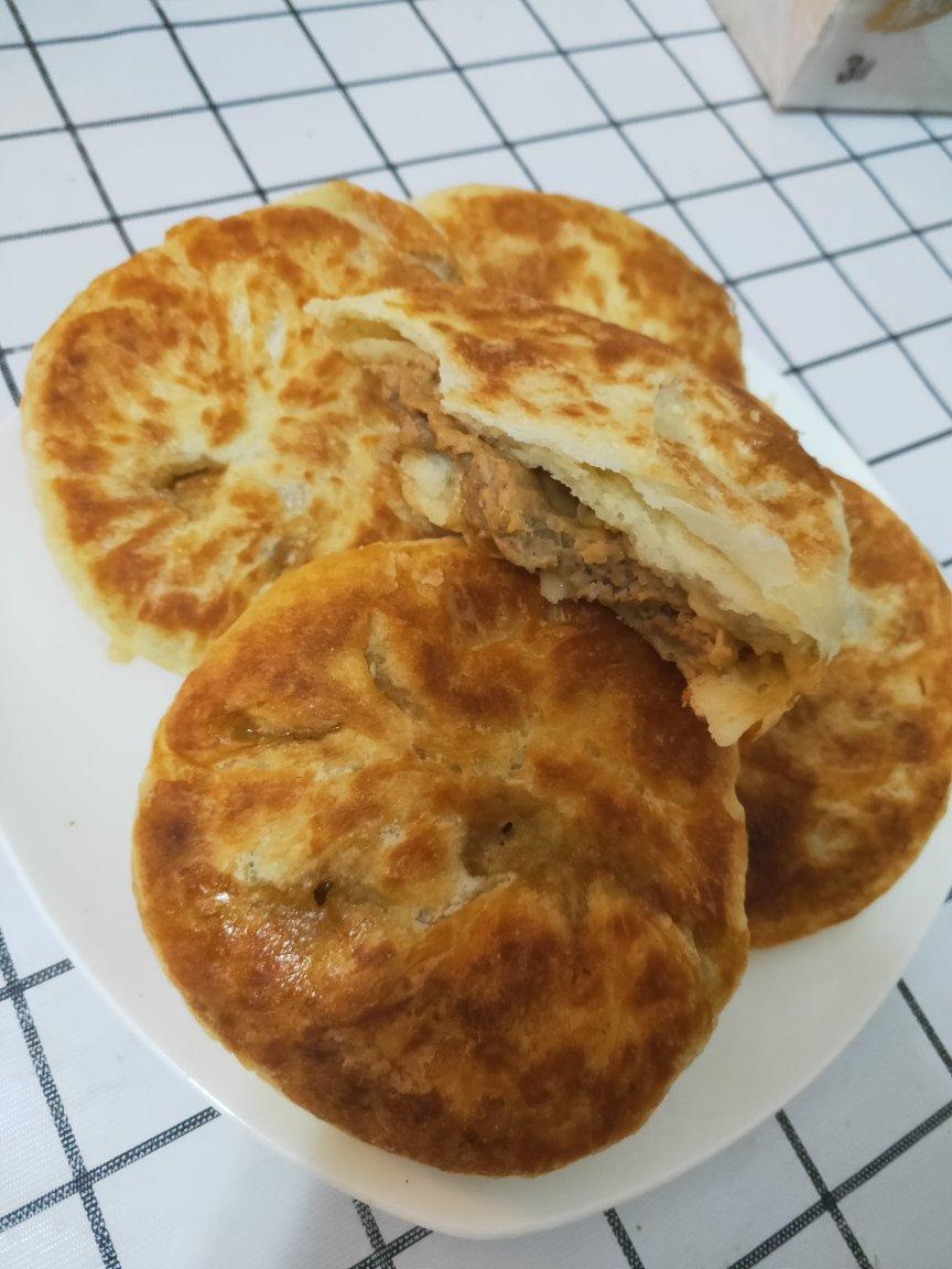 橘子太妹做的油酥肉火烧porkpie