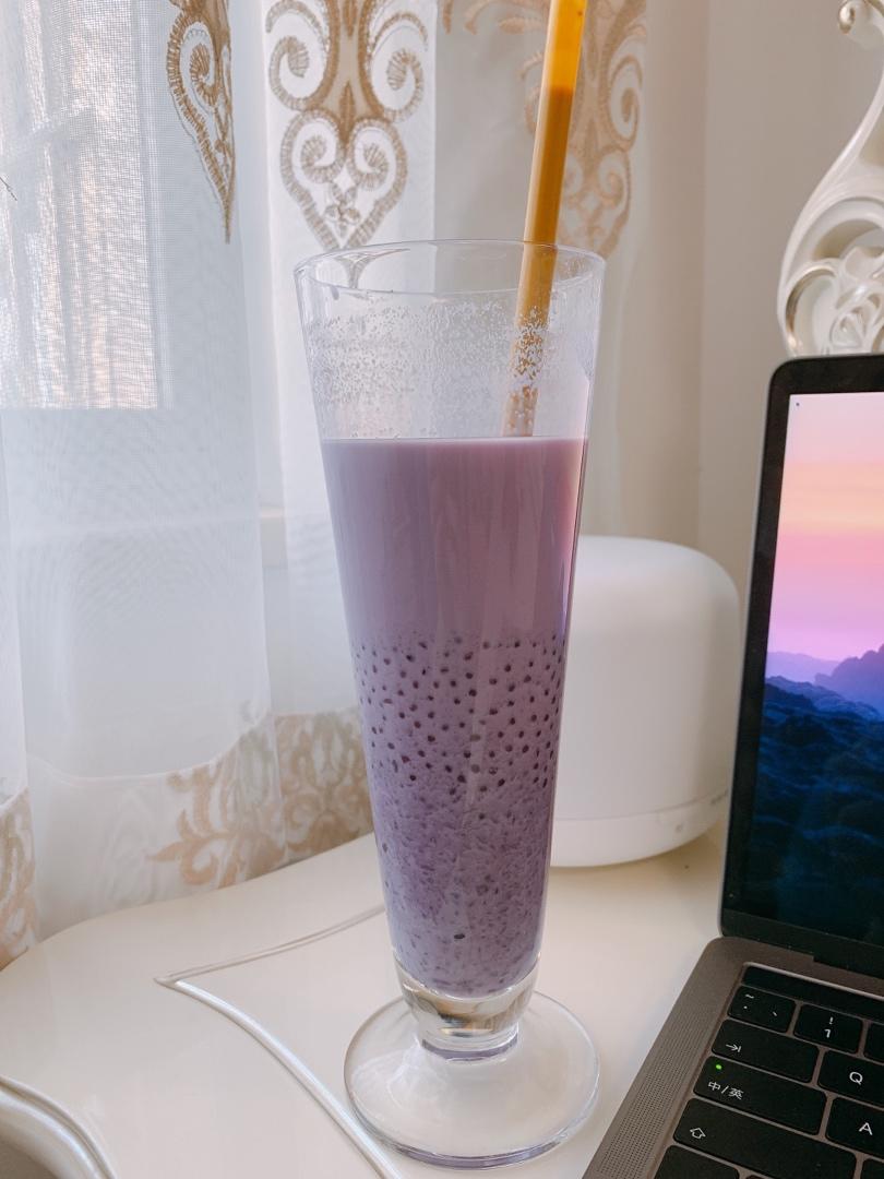 懒人版紫薯西米露