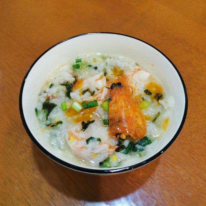 鲜虾砂锅粥