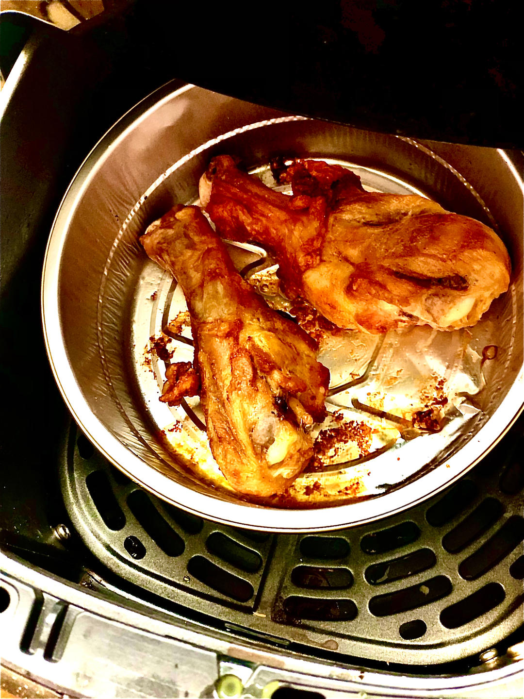 空气炸锅烤鸡腿，鲜嫩多汁