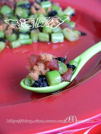 杂什四季豆丁的做法