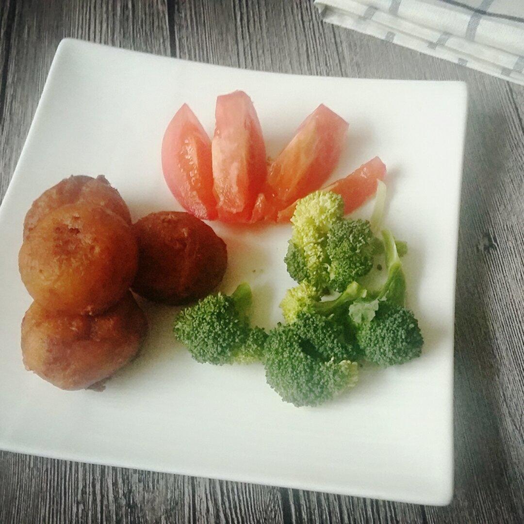 红薯系列——夹馅红薯丸子（奶酪）