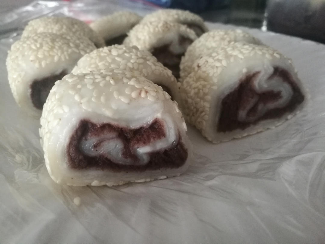 下午茶糕点【椰蓉豆沙糯米糍】超简单