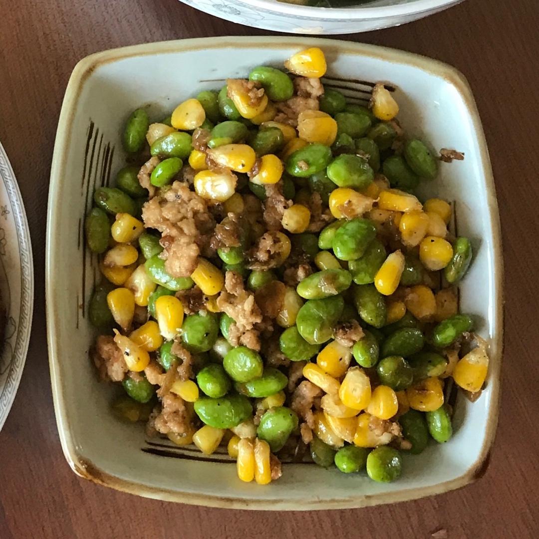 超级下饭菜：毛豆炒肉