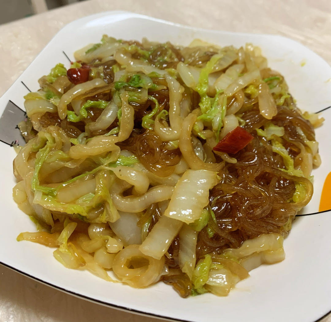大白菜炒粉丝