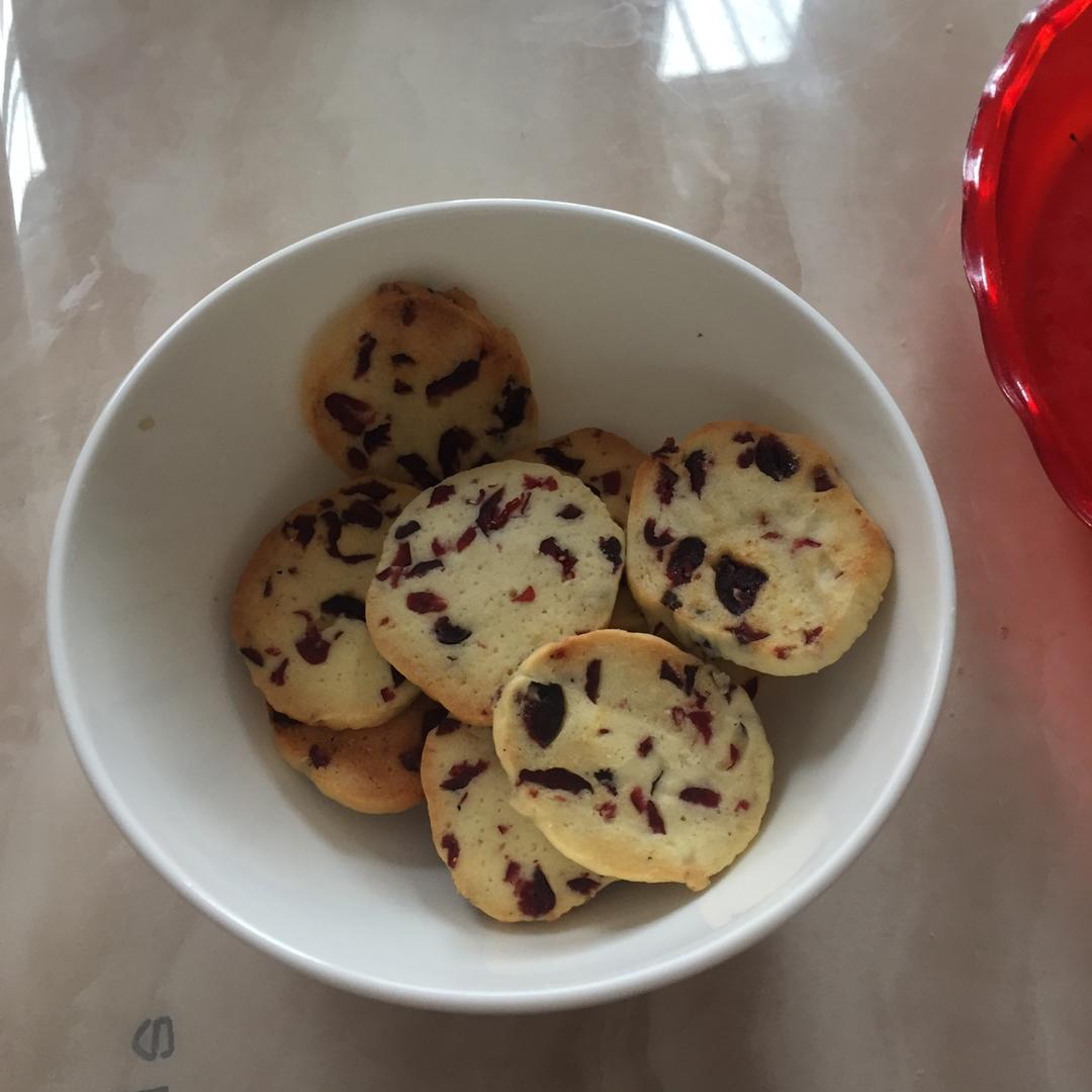 低糖少油版蔓越莓饼干