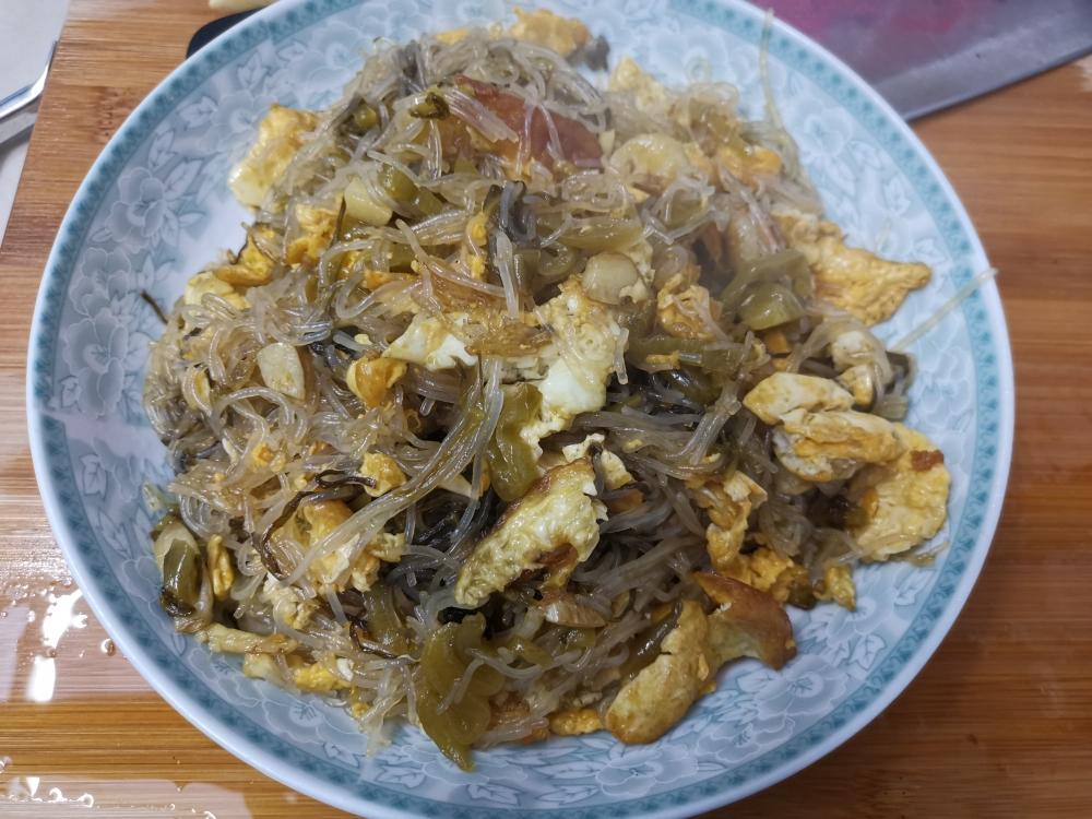 酸菜炒粉丝