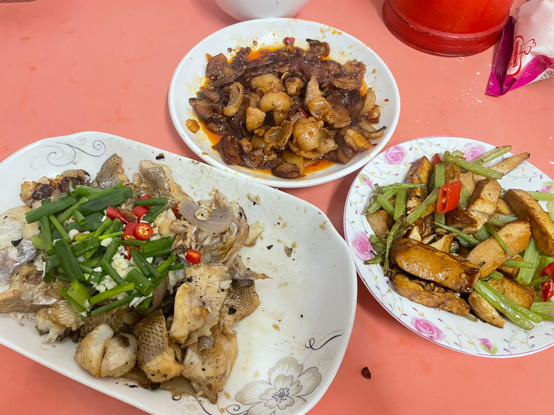 葱香焗鲈鱼