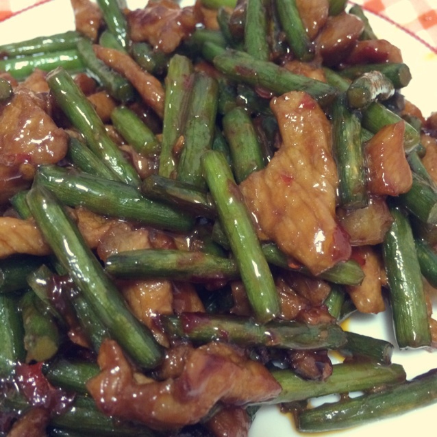 蒜薹炒肉丝