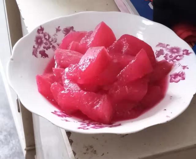 胭脂冬瓜(火龙果版)(无油无盐素食)的做法