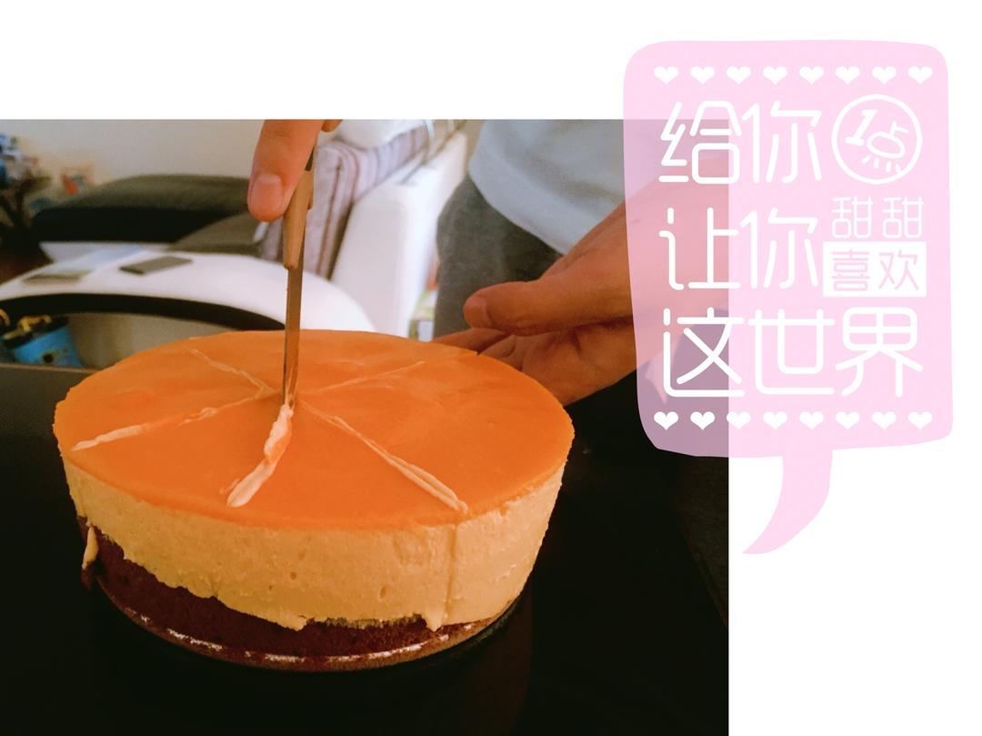 草莓、芒果双拼慕斯