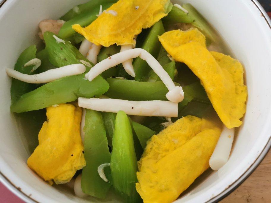 快手汤 - 蛋饺菠菜汤