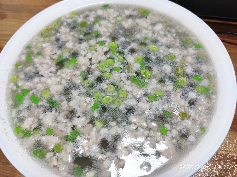 豌豆肉末汤