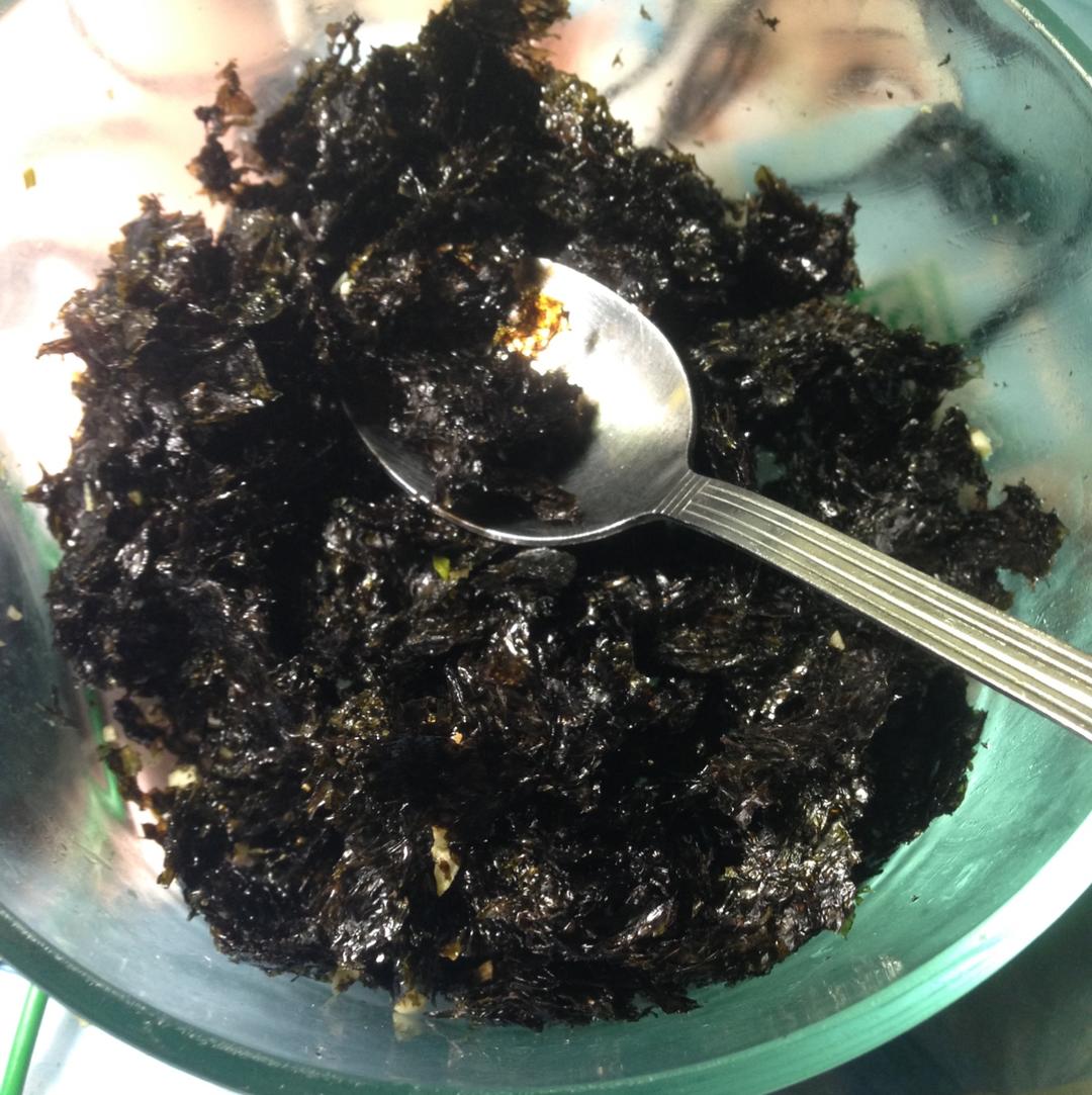 原汁袁味做的平底锅干炒紫菜