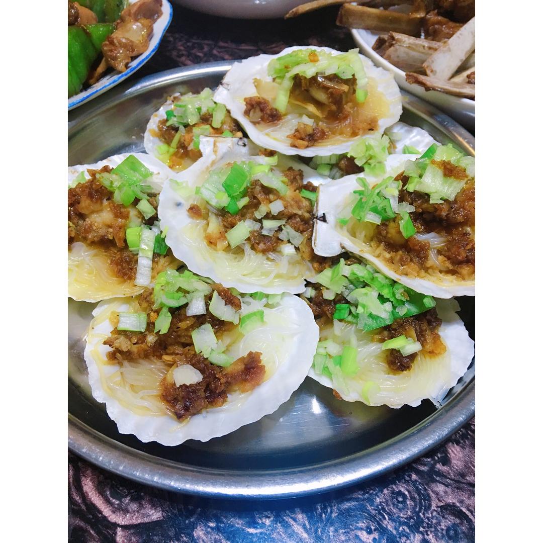 蒜蓉粉丝蒸扇贝