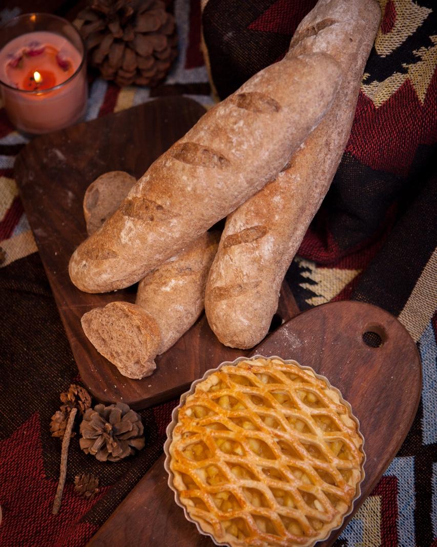 香脆健康的全麦法棍Whole Wheat Baguette